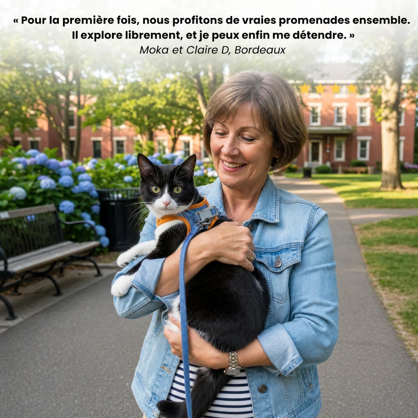 Harnais Anti-Fugue | HarnessCat™ + Laisse